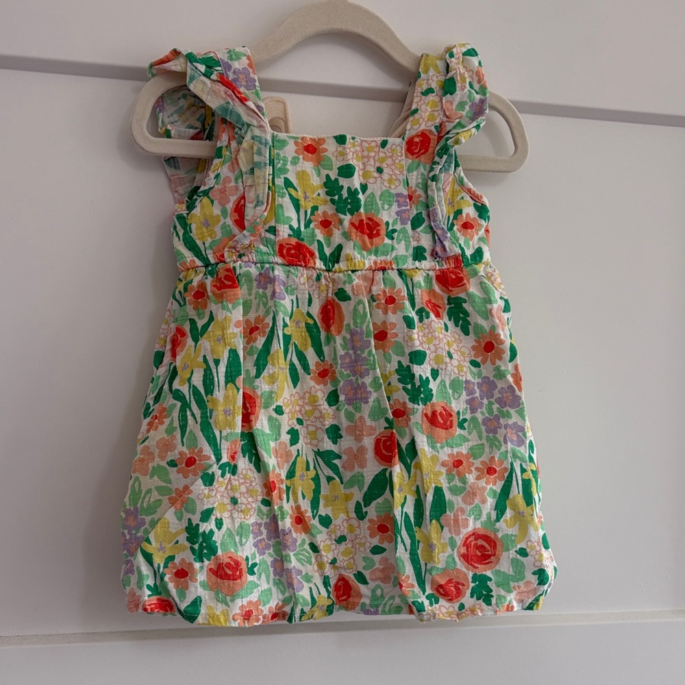 Cat & Jack Baby Girl Floral Sundress 12 Month